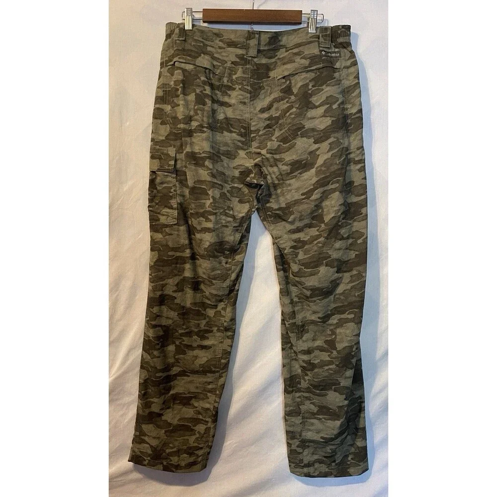 NWOT COLUMBIA Omni Shade Smith Creek Printed Pants Camo Mens 36x32 Gorpcore